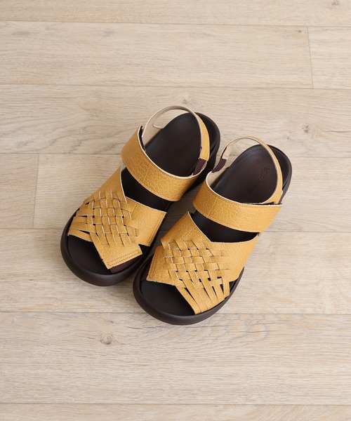 「Re:getA」 フラットサンダル M カーキ レディース_画像9