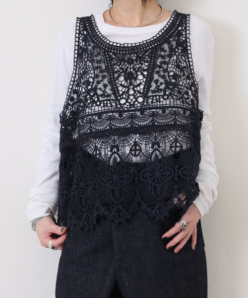 journal standard luxe レース ノースリーブ JOURNAL STANDARD LUXE（ジャーナルスタンダード ラックス） ブラウス