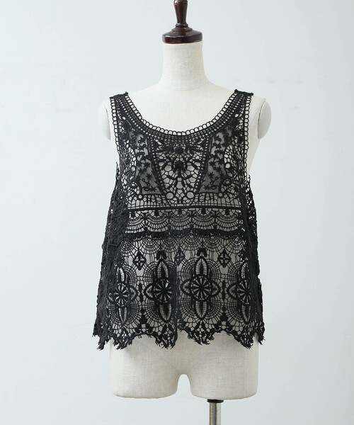 journal standard luxe レース ノースリーブ JOURNAL STANDARD LUXE（ジャーナルスタンダード ラックス） ブラウス
