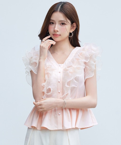 HEVE Papillon Blouse アイボリー へイヴ HEVE パピヨンブラウス
