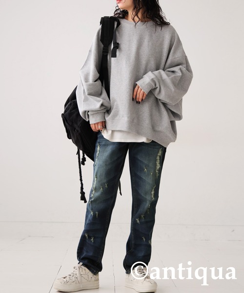 「antiqua」 デニムパンツ M ブルー系その他 レディース_画像2