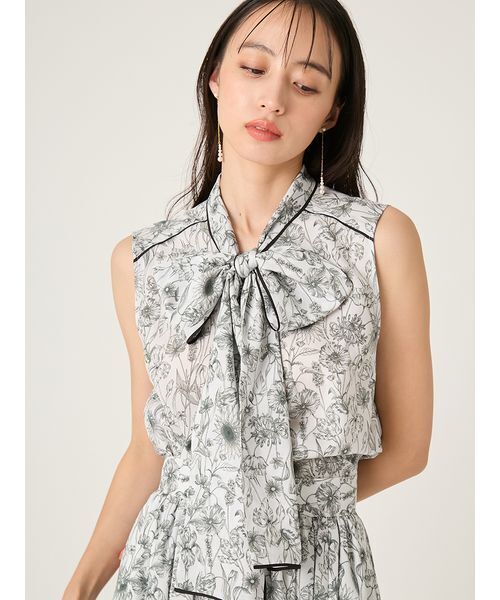 FRAY I.D フレイアイディー　ビッグボウタイブラウス FRAY I.D（フレイ・アイディー） ブラウス シャツ 「LIBERTY×FRAY I.D