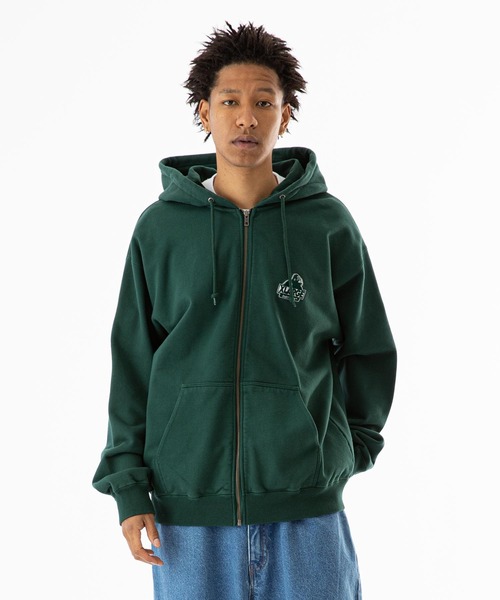 XLARGE（エクストラ ラージ） ジップアップパーカー L グリーン メンズ 