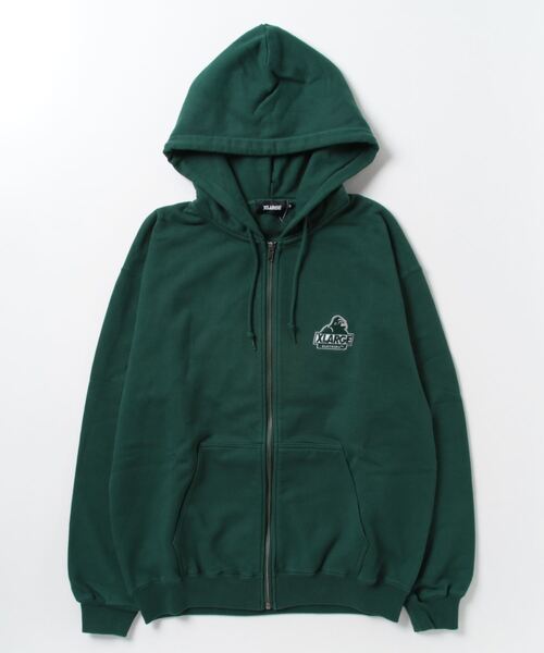 「XLARGE」 ジップアップパーカー L グリーン メンズの画像