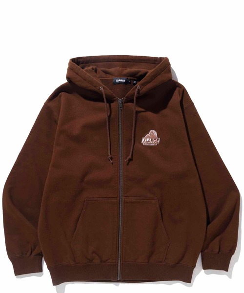 「XLARGE」 ジップアップパーカー L グリーン メンズの画像