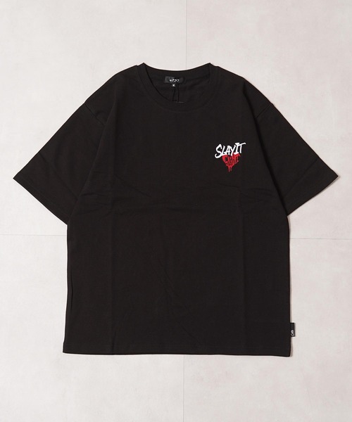 tシャツ 「セットアップ可能」ミニ裏毛 ワンポイントハート Tシャツ