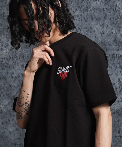 tシャツ 「セットアップ可能」ミニ裏毛 ワンポイントハート Tシャツ
