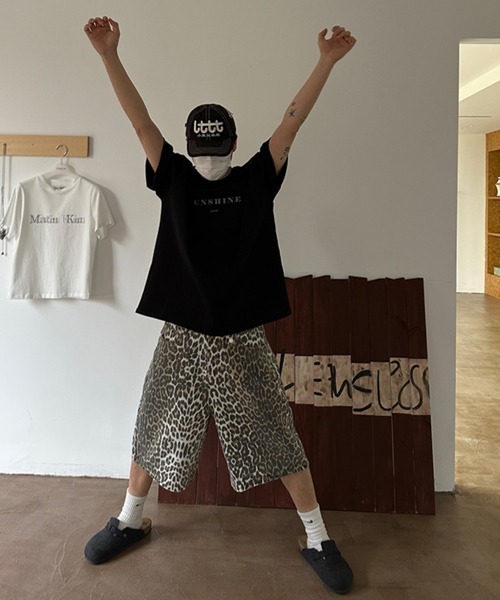 Ressaca（レサーカ） ハーフパンツ ワイドパンツ パンツ レオパード柄