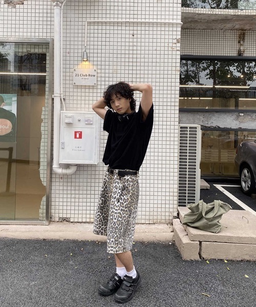 Ressaca（レサーカ） ハーフパンツ ワイドパンツ パンツ レオパード柄