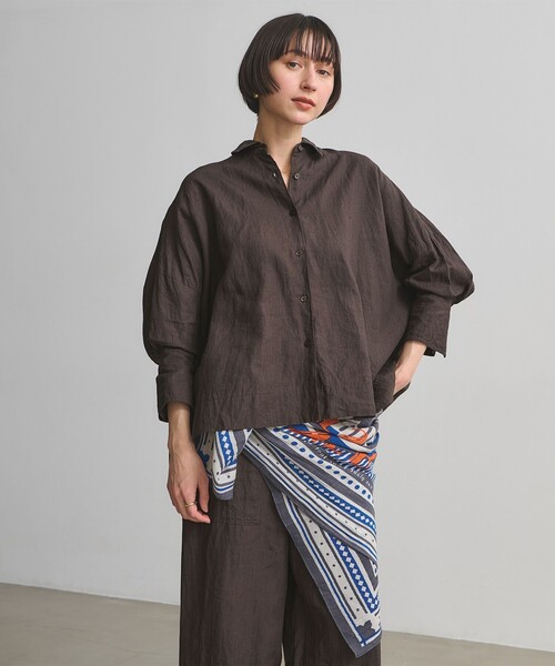 ユナイテッドアローズ♡ブラウス　シャツ　リネン　麻 UNITED ARROWS（ユナイテッドアローズ） ブラウス シャツ リネン