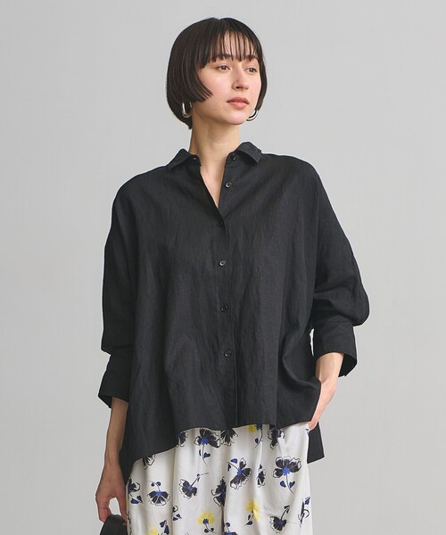 UNITED ARROWS / ユナイテッドアローズ | エンブロイダリー ドルマンスリーブ ブラウス シャツ | ブラック | レディース UNITED ARROWS（ユナイテッドアローズ） ブラウス シャツ FEEL CLEAN