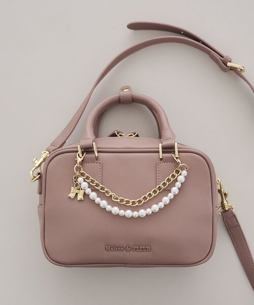 Maison de FLEUR（メゾンドフルール） ハンドバッグ チャーム付き