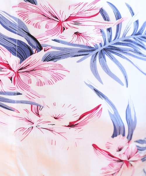 「8(eight)」 「hawaiian 」半袖シャツ LARGE ブルー メンズ_画像2