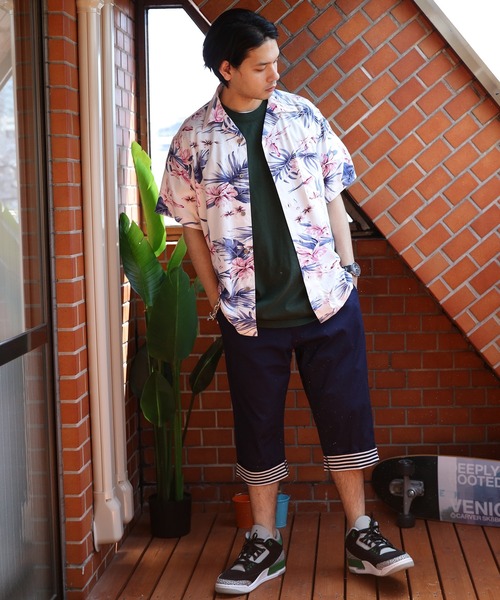 「8(eight)」 「hawaiian 」半袖シャツ LARGE ブルー メンズ_画像7