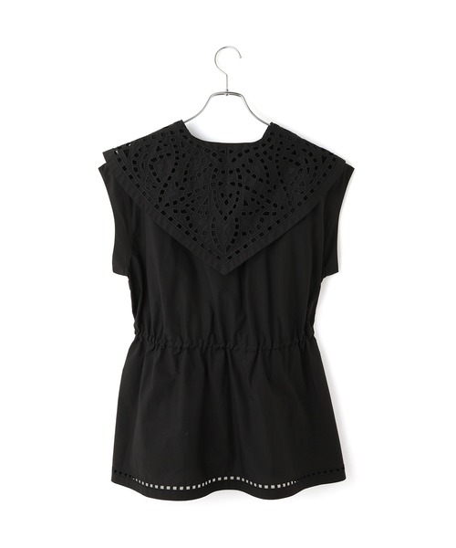 ブルゾン アウター エンブロイダリードロストブルゾン レディースの画像