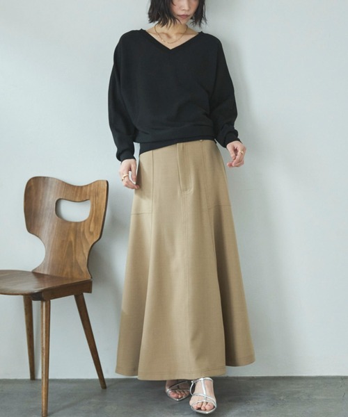 「DOUX ARCHIVES」 フレアスカート SMALL ベージュ レディース_画像6