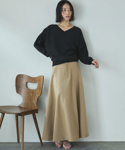 「DOUX ARCHIVES」 フレアスカート SMALL ベージュ レディース_画像7