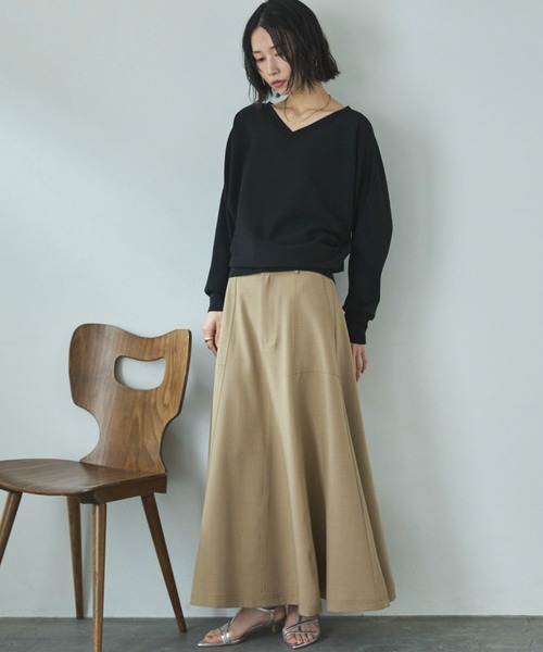 「DOUX ARCHIVES」 フレアスカート SMALL ベージュ レディース_画像9