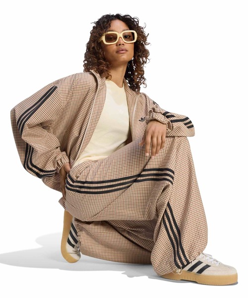 adidas（アディダス） ワイドパンツ パンツ adidas CHECKS TROUSER