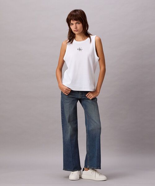 Calvin Klein（カルバン・クライン） タンクトップ ノースリーブ リブ