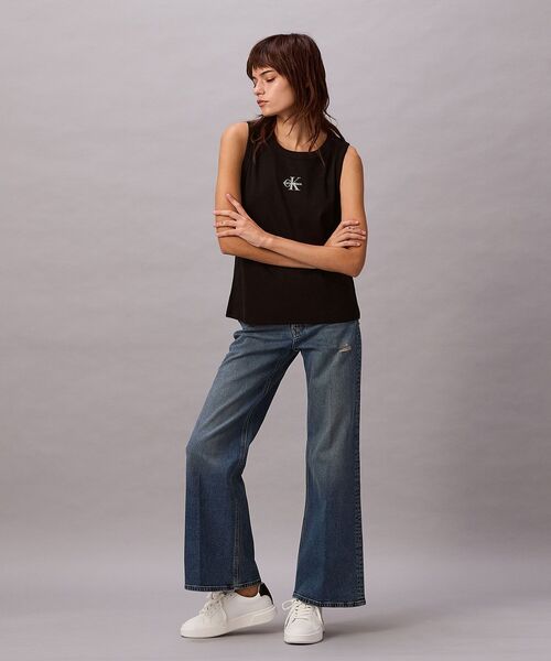 Calvin Klein（カルバン・クライン） タンクトップ ノースリーブ リブ