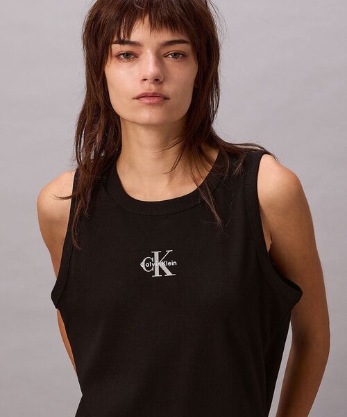 Calvin Klein（カルバン・クライン） タンクトップ ノースリーブ リブ