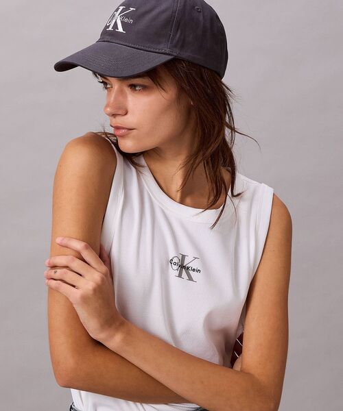 Calvin Klein（カルバン・クライン） タンクトップ ノースリーブ リブ