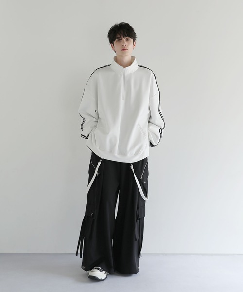 「LILL」 スウェットカットソー X-LARGE ホワイト メンズ_画像3