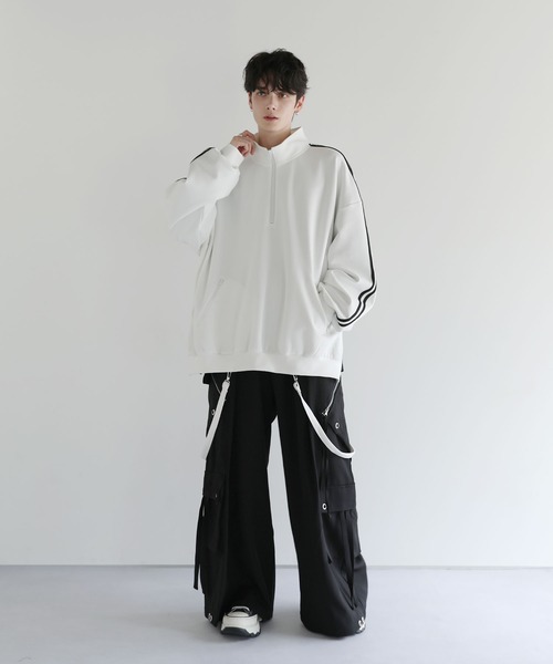 「LILL」 スウェットカットソー X-LARGE ホワイト メンズ_画像5