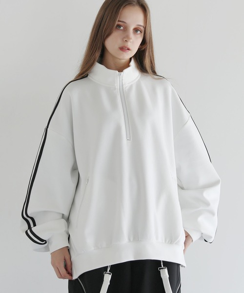 「LILL」 スウェットカットソー X-LARGE ホワイト メンズ_画像7