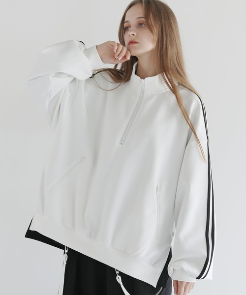 「LILL」 スウェットカットソー X-LARGE ホワイト メンズ_画像8