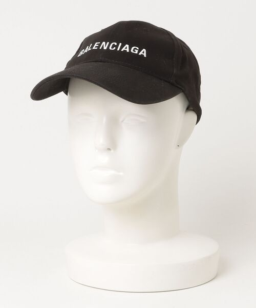 BALENCIAGA ロゴ キャップ Lサイズ BALENCIAGA（バレンシアガ） ロゴ キャップ L ブラック メンズ
