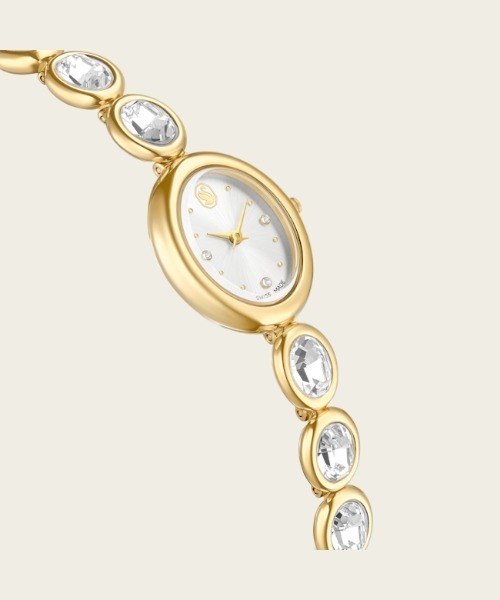 【美品】Swarovski ゴールド 腕時計 SWAROVSKI（スワロフスキー） 腕時計 レディース 「公式