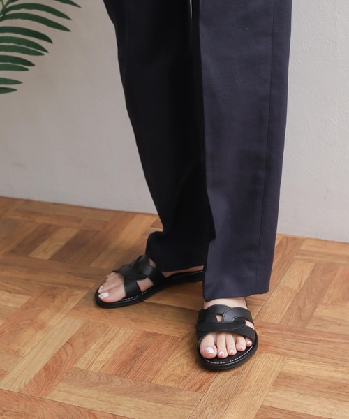 「URBAN RESEARCH DOORS」 フラットサンダル 38 ブラック レディース_画像4
