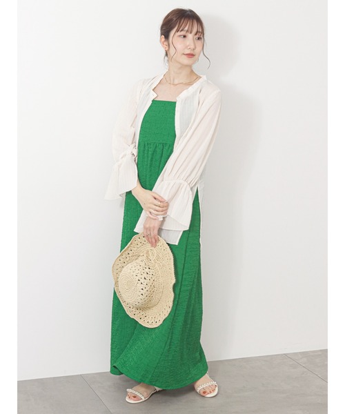 「Te chichi TERRASSE」 キャミソールワンピース F オフホワイト レディース_画像4