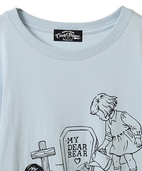 「Candy Stripper」 半袖Tシャツ FREE ピンク レディース_画像4