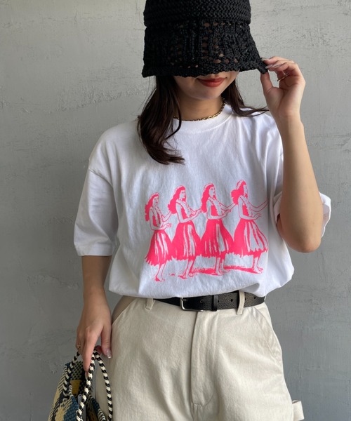 「FUNG」 半袖Tシャツ M ホワイト レディース_画像8