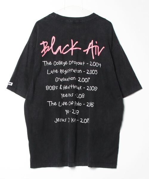 「Ressaca」 半袖Tシャツ XX-LARGE ブラック×ピンク メンズ_画像2