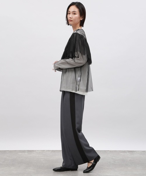 「LAKOLE」 スラックス SMALL ブラック レディース_画像7