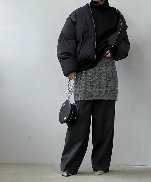 「chuclla」 スラックス L ダークグレー レディース_画像9