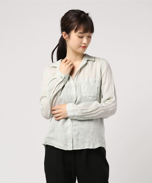 特価セール シャツ PayPayモール店 - 通販 - PayPayモール ブラウス リネンスキッパー長袖シャツ ZOZOTOWN 最新作得価