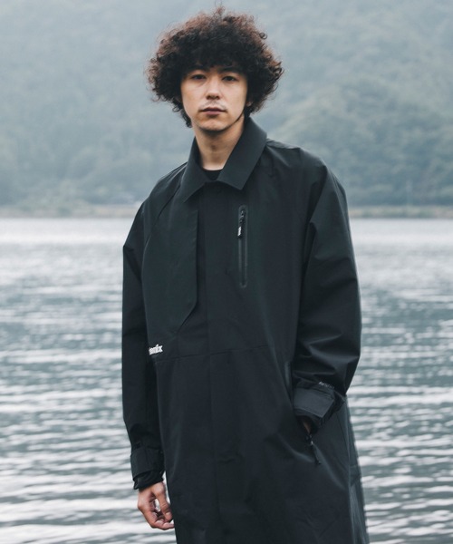 【美品】+Phenix/GORE-TEX INFINIUMステンカラーコート/S phenix ステンカラーコート コート 直営店・EC限定アイテム LEON