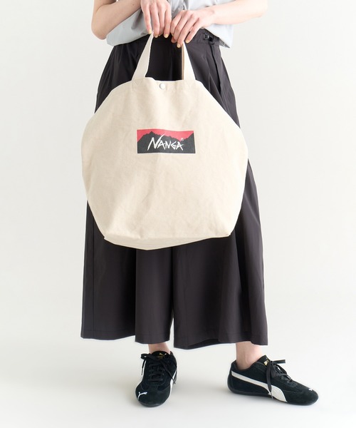 NANGA トートバッグ LOGO CANVAS TOTE 2WAY BAG/ナンガ ロゴ