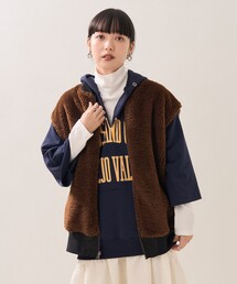 FREAK'S STORE ベスト ジレ MAー1リバーシブルベスト レディース