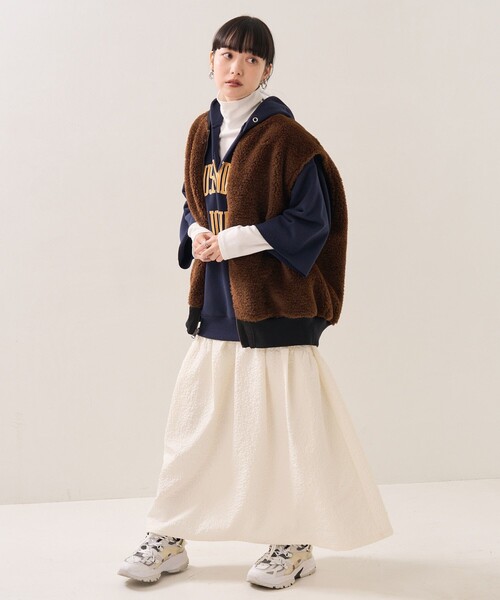 FREAK'S STORE ベスト ジレ MAー1リバーシブルベスト レディース