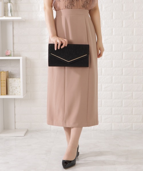 Lace Ladies クラッチバッグ パーティーバッグ メタリックパーツ