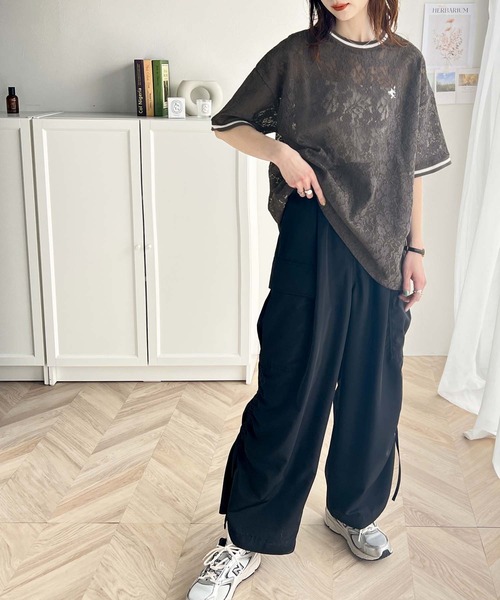 classicalelf tシャツ 上品レース×スポーティMIXが旬。クロシェ
