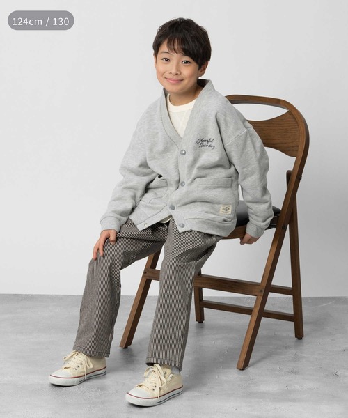 サイズ130 140 子ども服　男の子　まとめ売り MPS ズボンなど MPS カーディガン 「MPS」カーディガンレイヤード長袖Tシャツ