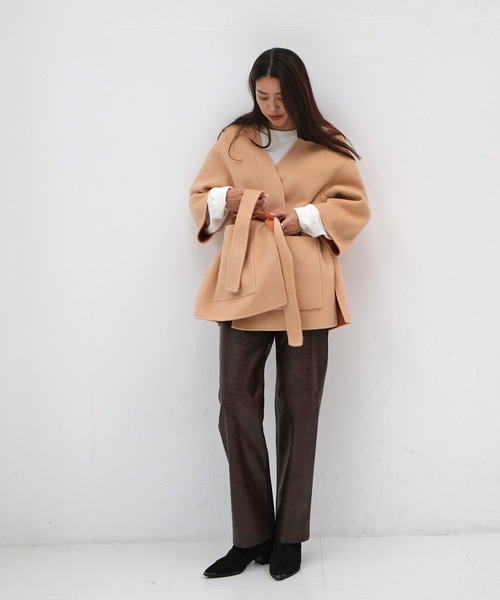 AKTE 黒×ベージュセットアップ 