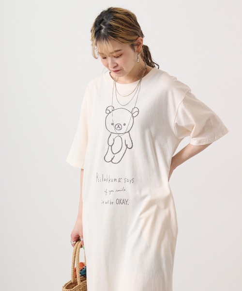FUNALIVE ワンピース Rilakkuma リラックマ 天竺クルーネック